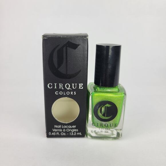 Cirque Nail Polish "Flash" NEW Green Glitter Shimmer Holo - Picture 2 of 7